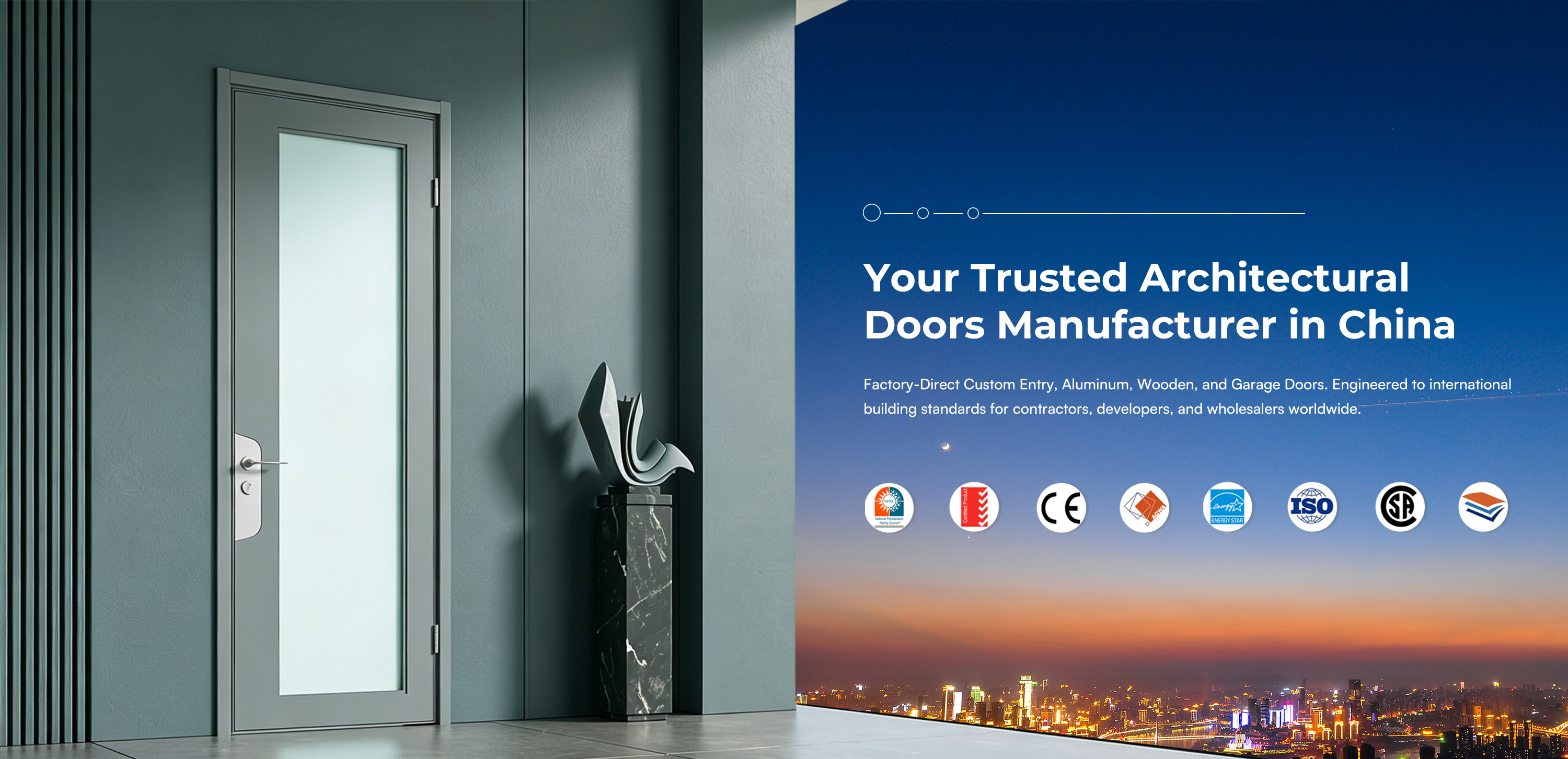 DERCHI door manufacturing base in Foshan, Guangdong