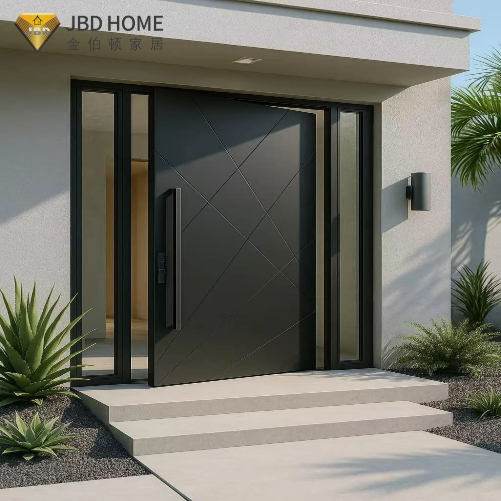 Cost-effective Latest Aluminium Pivot Entrance Door Exterior Front Entry Systems Wholesale Factory Price Premium Villa