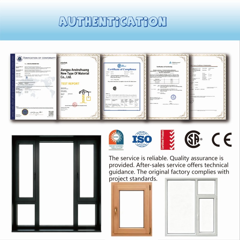 White French Grid Window Modern Style Aluminum Fixed Window Custom Color Exterior for Home Hotel Project