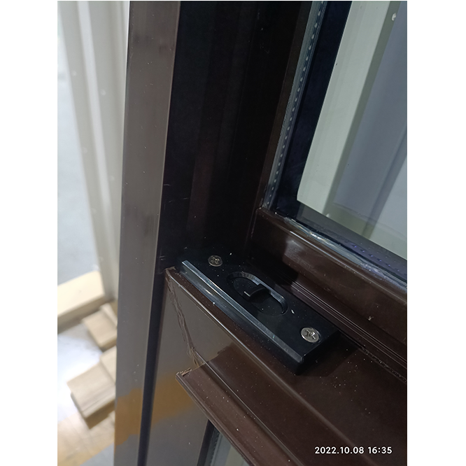 Aluminum Windows Vertical-sliding-window Lower Sash Brown Color Profile NFRC American