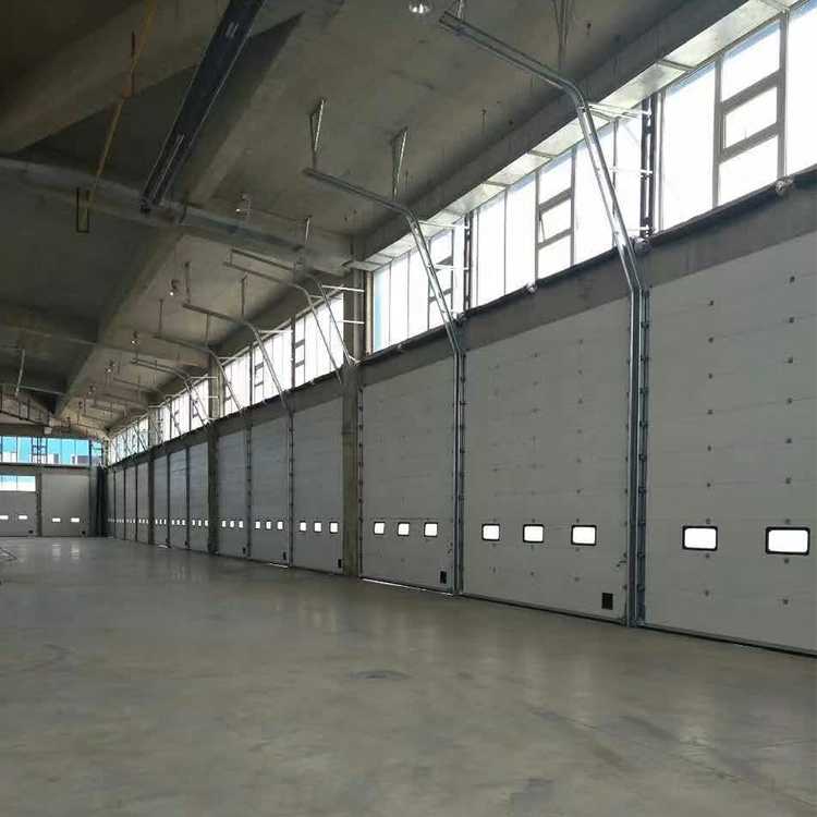 Modern Logistics Warehouse Overhead Insulated Aluminum Cold Storage Garage Industrial Sectional Doors