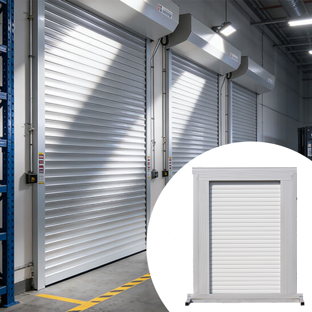 Aluminum Door Profile Automatic Security Fire Proof Aluminum Roller Shutter Door for Commercial Shop Store