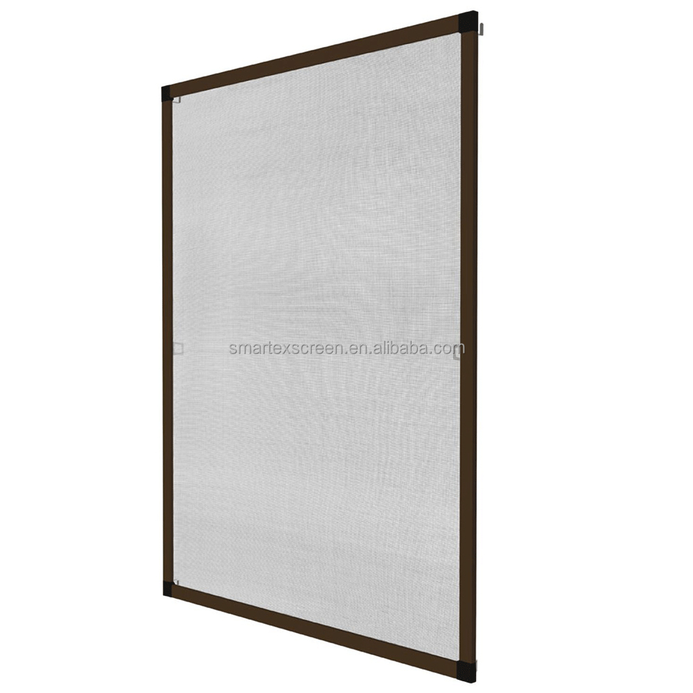 Durable Mosquito Net Plastic Corner Fixed Mesh Windows Aluminum Frame DIY Fiberglass Framed Screen Window