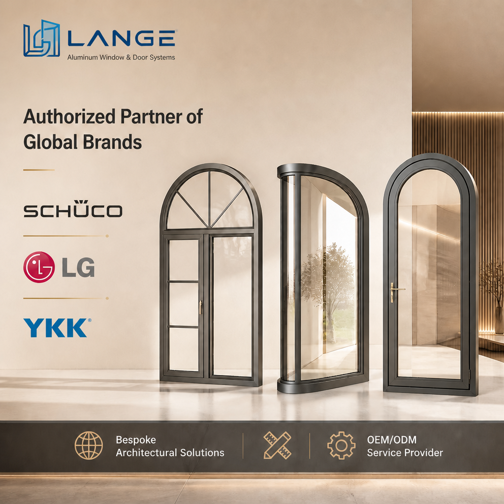 LANGE Invisible Hinge Aluminum Interior Casement Door Luxury Modern Swing Glass Door Minimalist Seamless Design For Villa