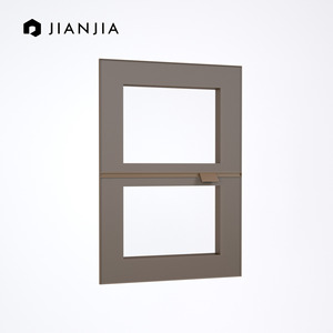 Matte Black Kitchen Cabinet Door with Aluminum Frame Anti-Corrosion Glass Profile