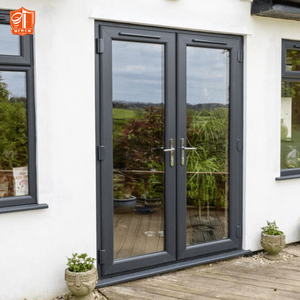 Modern Balcony Exterior Aluminum Double Glass French Doors