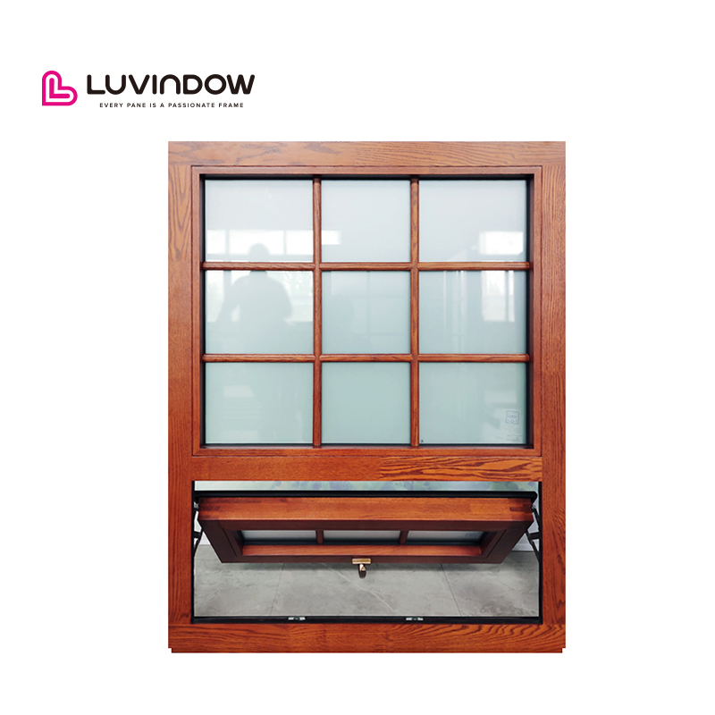Luvindow As 2047 Customized Folding Glass Thermal Break Aluminum Awning Window for Residential Homes