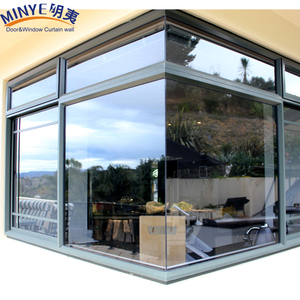 Aluminum Frame Reinforced Seamless Corner windows Design Corner Ventanas