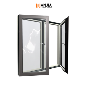 NFRC Energy Star Certification Aluminium Black Casement Windows