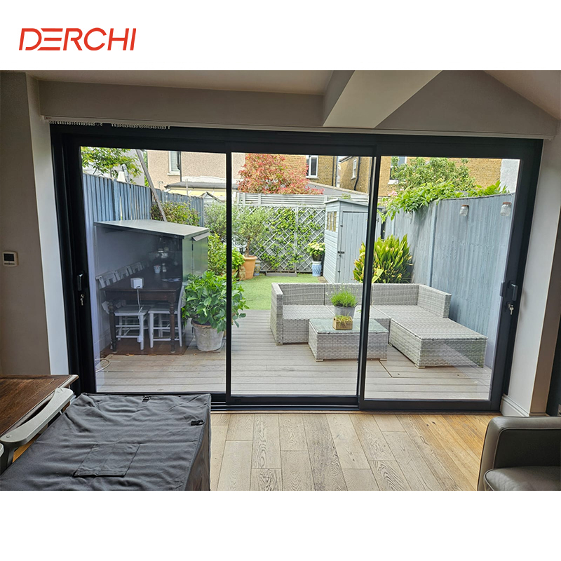 As2047 Australian Windows and Doors Double Glazed Stacker Doors Commercial Exterior Patio Panoramic Aluminum Sliding Doors