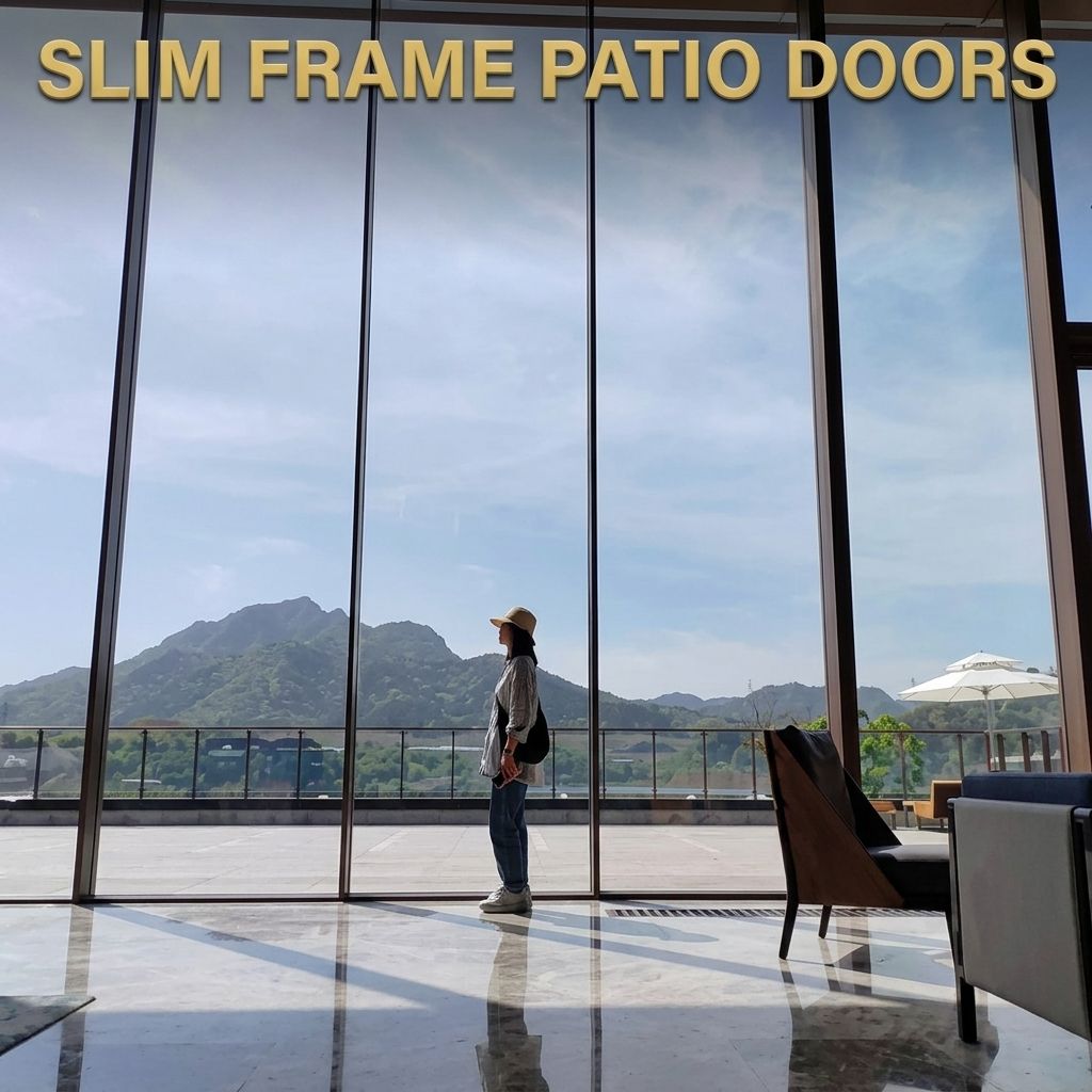 Resort Sliding Doors for Hotel Project Exterior Use Modern Design Aluminum Alloy Slim Profile Multi Track Panoramic Glass Door