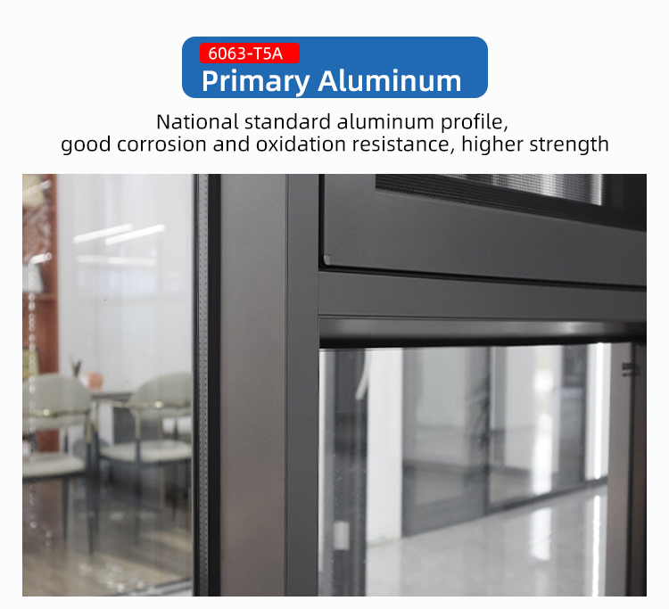 Eloyd Modern Aluminum Alloy Prefabricated Casement Windows Vertical Opening Folding Louver Exterior Double Tempered Glass Energy