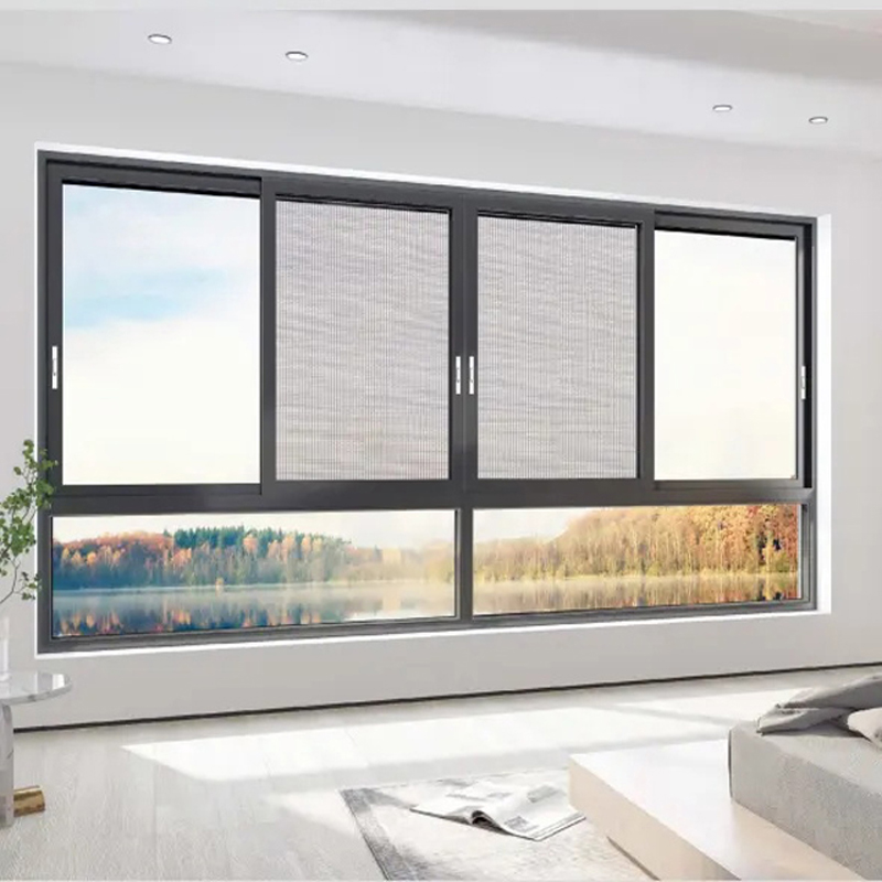 Customize Aluminum Impact Window Soundproof Double Glass Aluminum Sliding Window for House