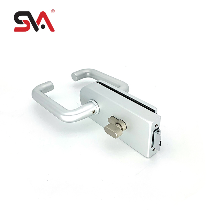 China Product Bathroom Shower Double Side Semicircular Rectangle Aluminium Alloy Tempered Glass Door Satin Includes Lock Handle