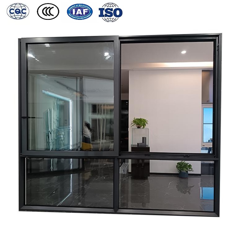 Modern Exterior Hurricane Proof Impact Glass Window Replacement Aluminum Resistant Storm Horizontal Sliding Windows