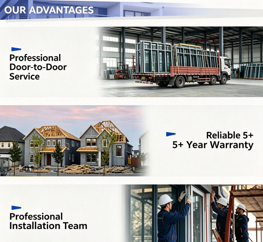 Heavy Duty 86 Series Aluminum Casement Window, Large Section 798 Type Window Frame for Villa & House