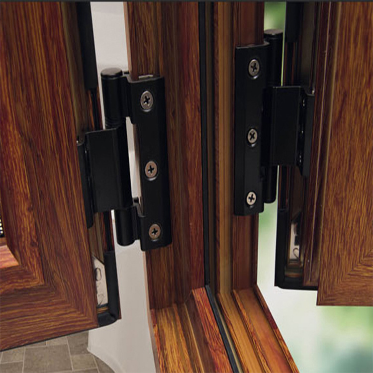 Hot Sale Aluminum Clad Wood French Windows Heat Insulated Swing Open Wooden Casement Windows