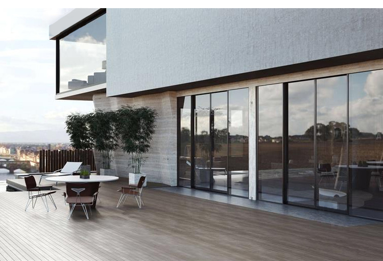 HENNISSY AC 100 Modern French Design Aluminum Glass Sliding Door Top Seller Commercial Flyscreen with Finished Surface Wholesale