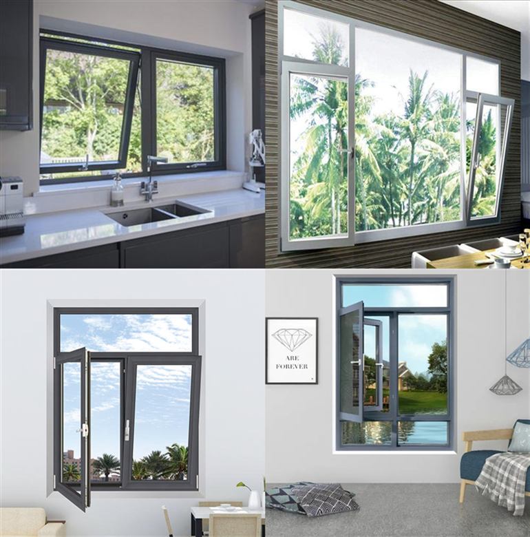 Kesenbao Foshan Manufacturer In China Aluminum windows For Sale Double Aluminum Casement Window With Screens For House