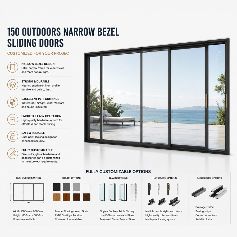 Factory Custom Heavy Duty Thermal Break Aluminum Casement Windows Low-E Double Glazed Glass for Commercial Building Contractors
