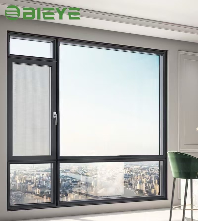 Modern Thermal Break Soundproof Burglar-Proof Windows Doors Aluminum Frame For Bathroom House-Energy Star Qualified 5 Year