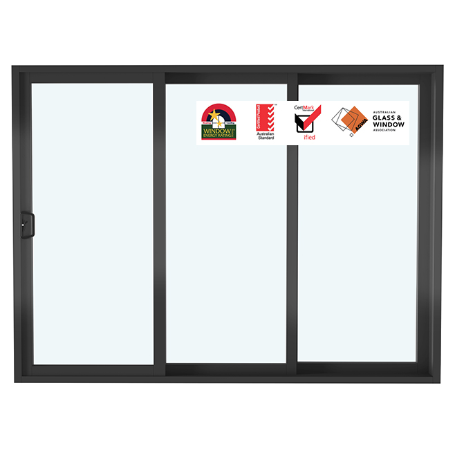 Australian Modern Design Aluminium Panoramic External Sliding Doors Commercial Exterior Balconies with Mosquito Net