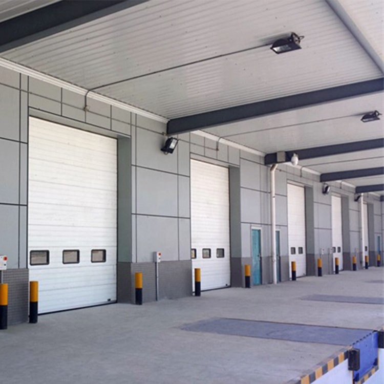 Modern Logistics Warehouse Overhead Insulated Aluminum Cold Storage Garage Industrial Sectional Doors