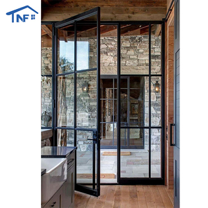 Modern Aluminum French Glass Patio Doors