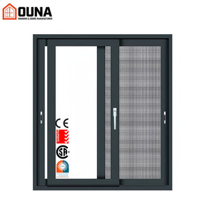 Hurricane Impact Proof Double Glazed Thermal Break Aluminum Sliding Windows