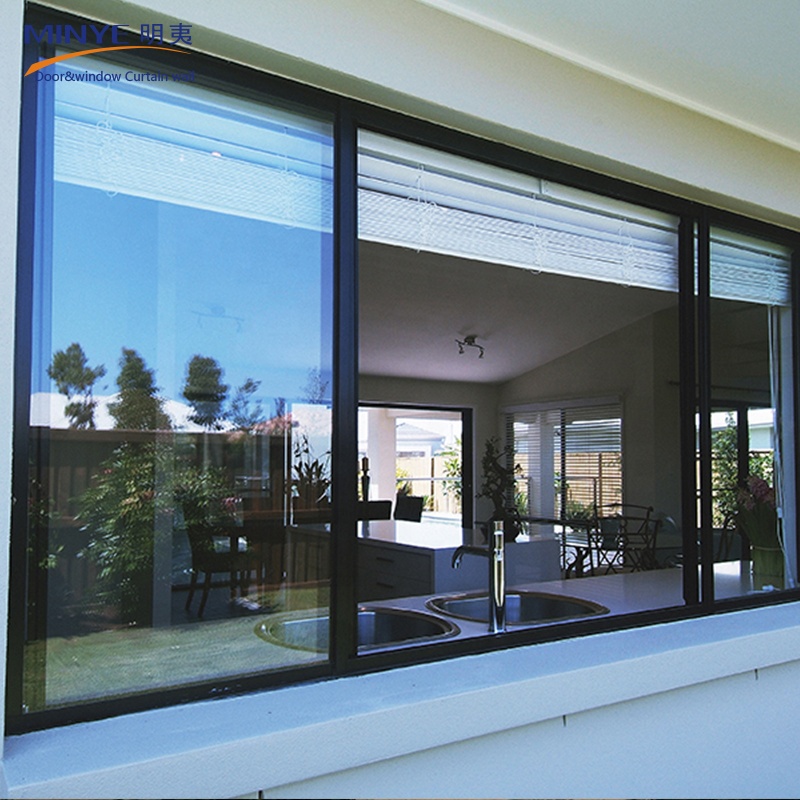 Heat Insulation and Windproof Modern Design Aluminum Sliding Glass Window and Stacker Doors Double Glazed