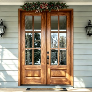 Modern Soundproof Aluminum Glass Front Casement Door