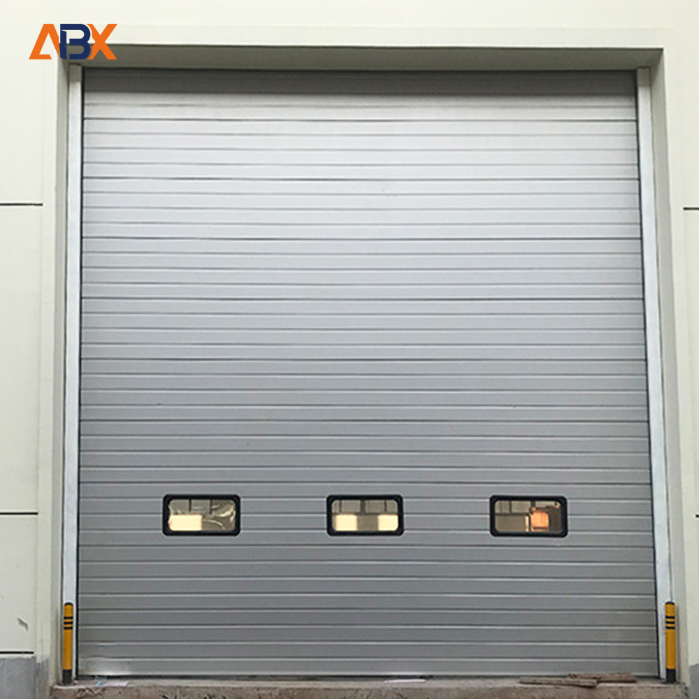 Custom Steel Industrial Sectional Door Overhead Garage Door for Courtyard Entrance