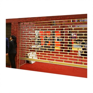 Customized Aluminum Alloy Hollow Electric Rolling Shutter Door