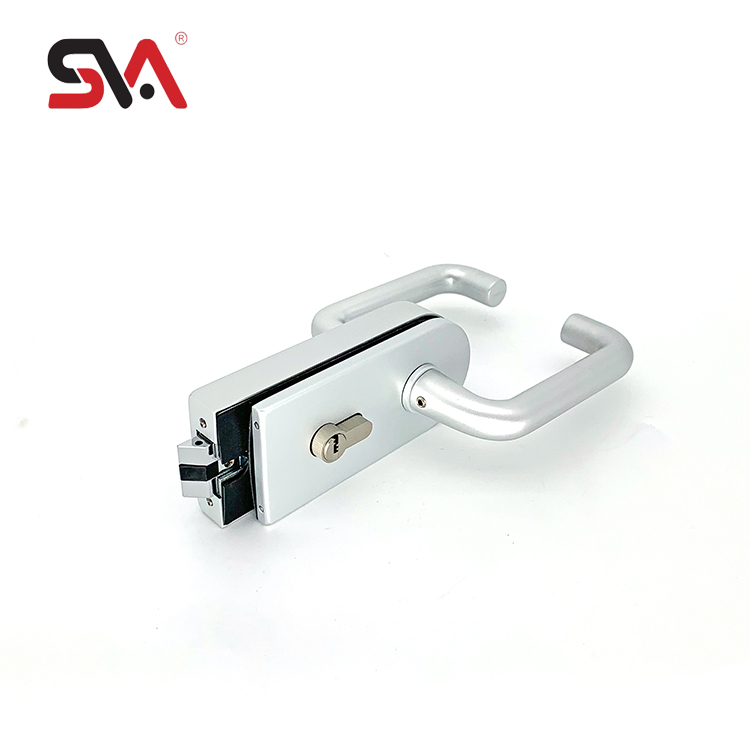 China Product Bathroom Shower Double Side Semicircular Rectangle Aluminium Alloy Tempered Glass Door Satin Includes Lock Handle