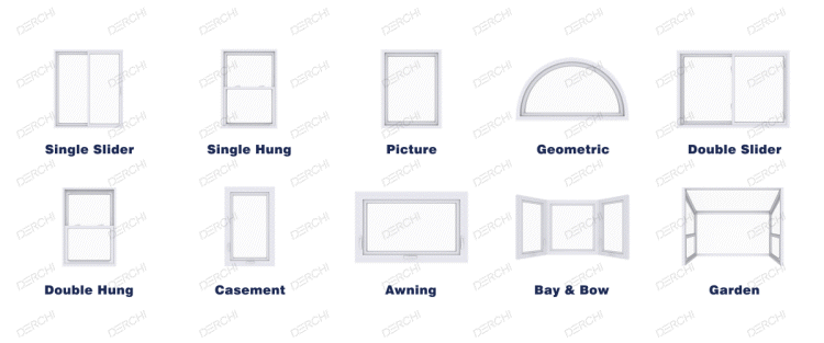 Vertical Sliding Windows Display