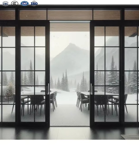 Modern Aluminum Alloy Sliding Windows And Doors with Tempered Glass Soundproof Exterior Use