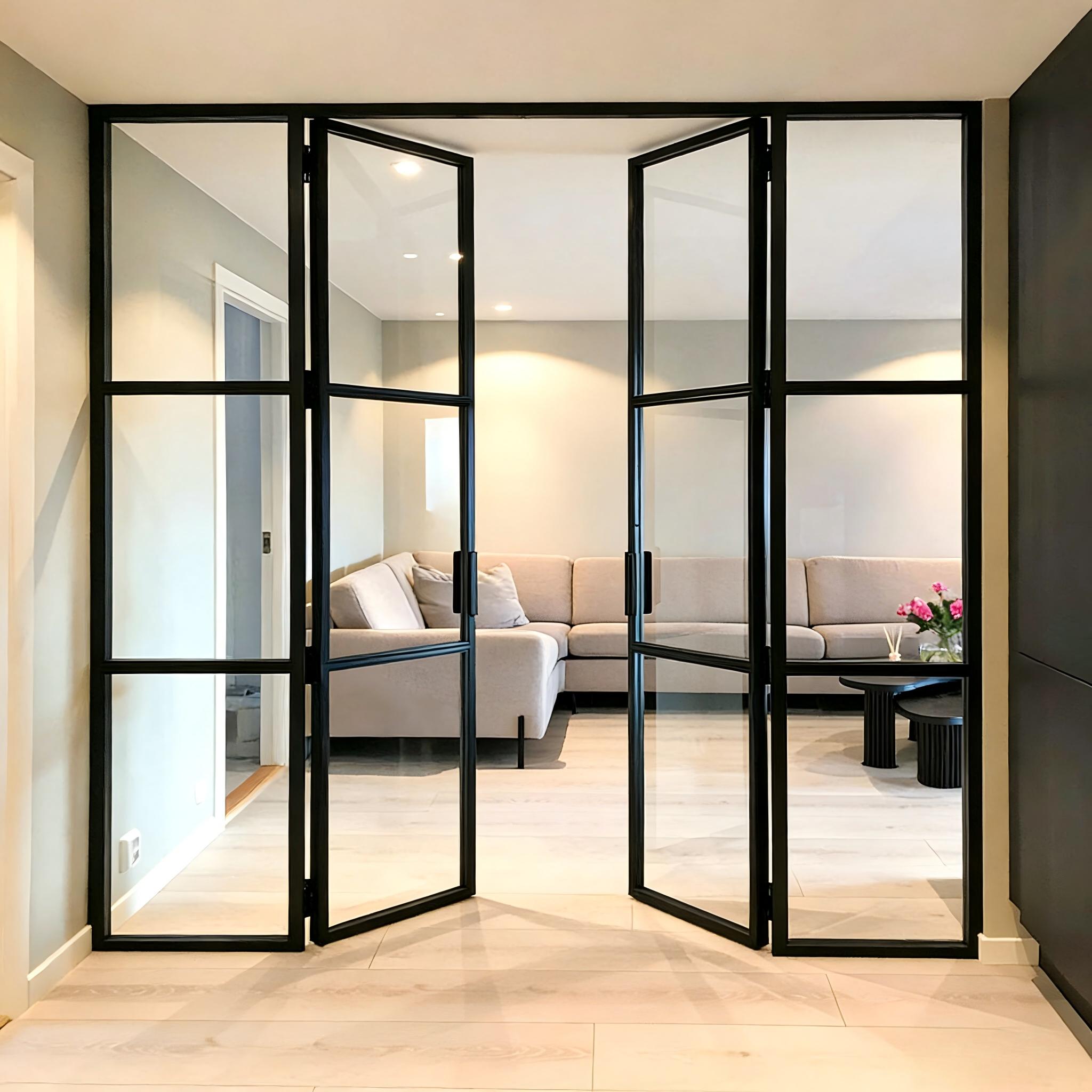 45 Slim Frame Interior Swinging Doors Church White Aluminum Swing Door Aluminum Bathroom Swing Door Profile