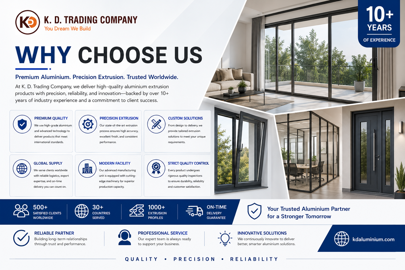 Aluminium Sliding Window Double Glazed windows with Inserted Blinds