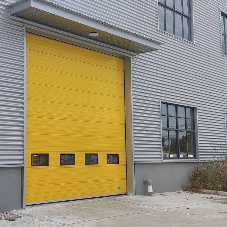 Modern Logistics Warehouse Overhead Insulated Aluminum Cold Storage Garage Industrial Sectional Doors