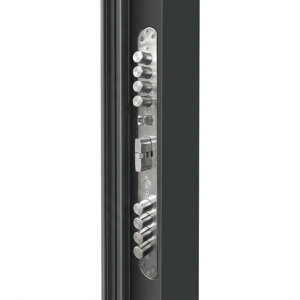 Elegant Aluminum Alloy Kaleidoscopic Crystal Anti-Theft Swing Entry Door for Villa Decoration