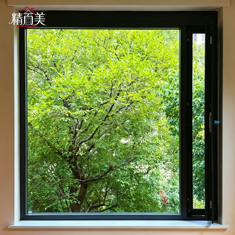 Tempered Custom Order Safety Glass Triple Glazed Alloy Aluminum Micro Ventilation Window for Hotel Export Project Tower Suite