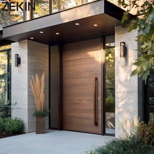ZEKIN Modern Luxury Entrance Pivot Door Heat Insulation Fire Prevention