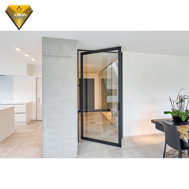 French Open Aluminum Alloy Steel Glass Door Display