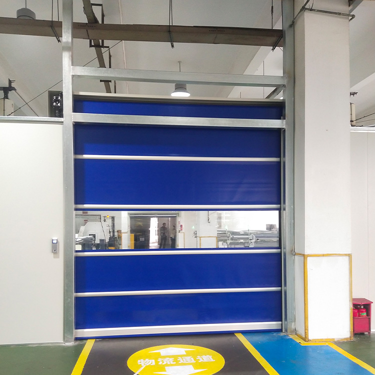 Motorized Rapid Door System Energy Saving Rapid Roller Doors Industrial Rolling Shutter High Speed Roll up Door With Servo Motor