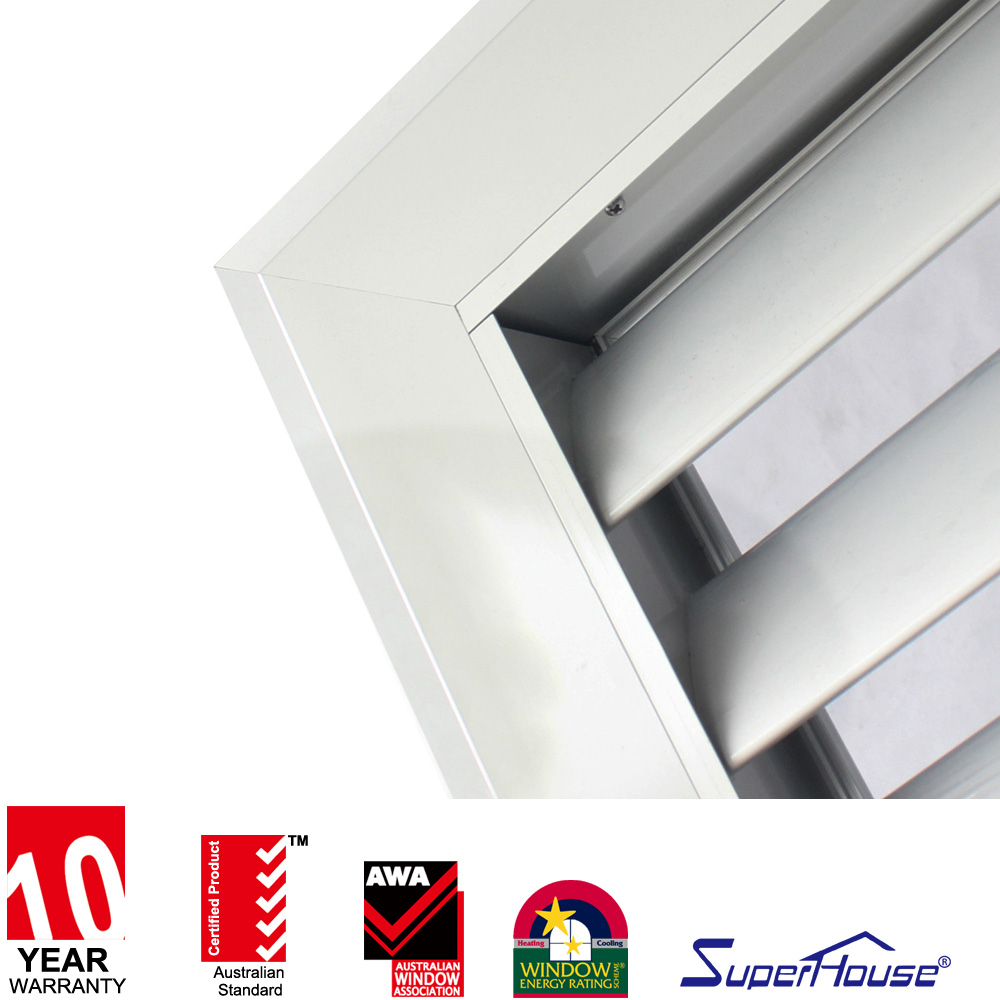 Superhouse Special Aluminium Exterior Aluminium Vented Loure Door With Chinese Best Workmanship
