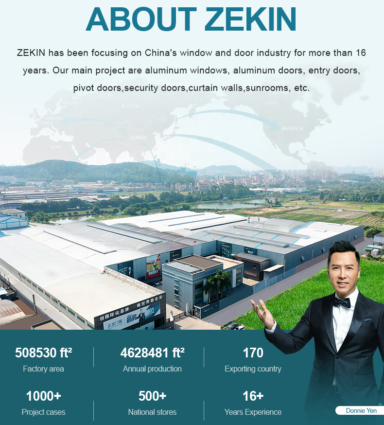 As2047 NFRC Double Glass Stacker Doors Commercial Exterior Patio Stacking Balcony Silm Narrow Frame Aluminum Sliding Doors