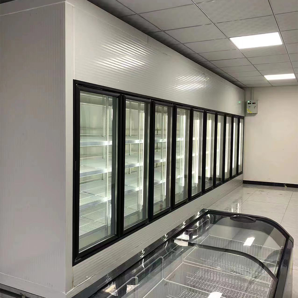 New YIJIA Back-up Type Electric Heating Aluminum Alloy Glass Door Eco-Friendly Easy Installation Shandong Commercial