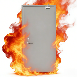 Fireproof Aluminum Alloy Fire Door 20-90 Minute Rating