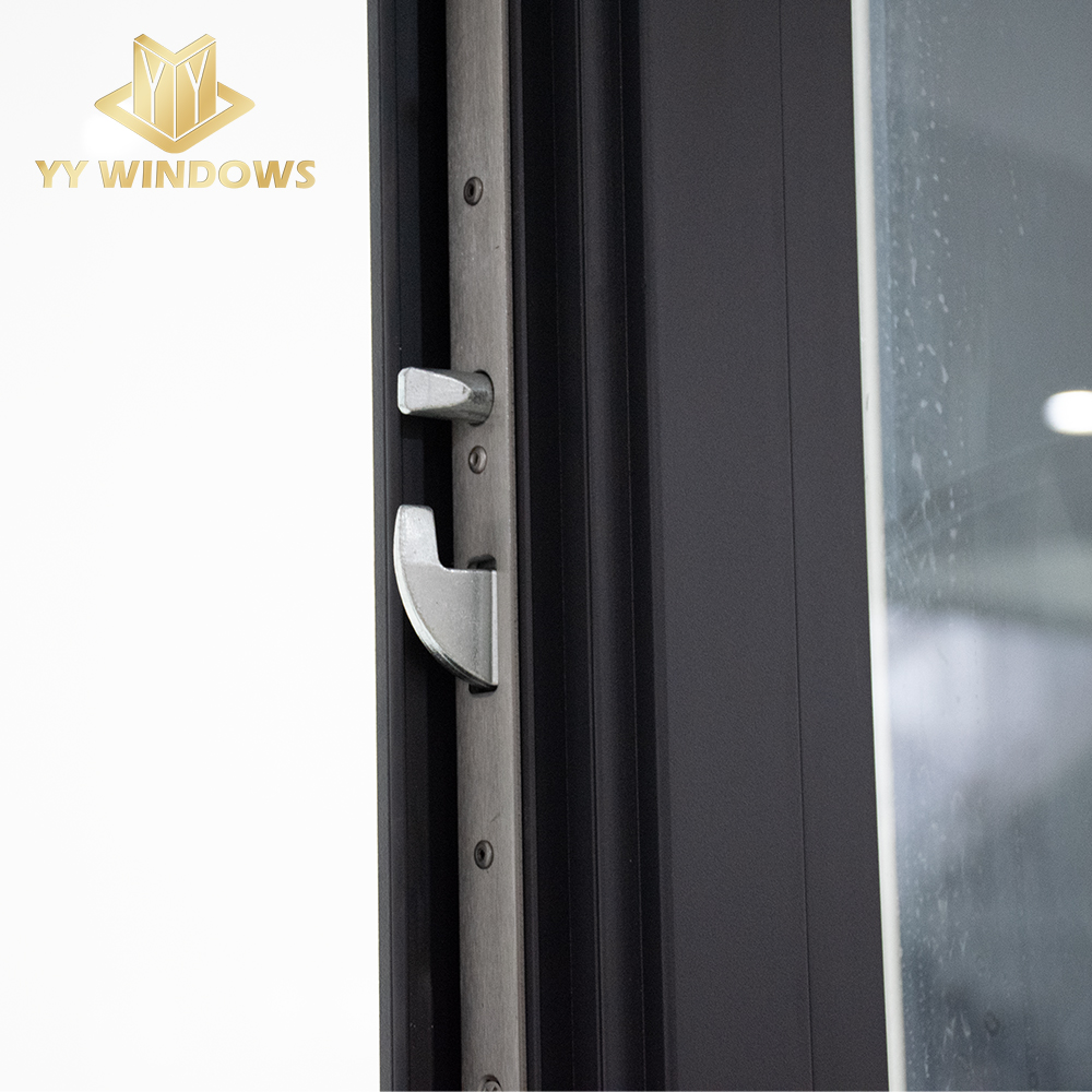ISO Certificated Factory With NFRC House Apartment Project Hurricane Impact Protection Glass French Doors Patio Casement Door