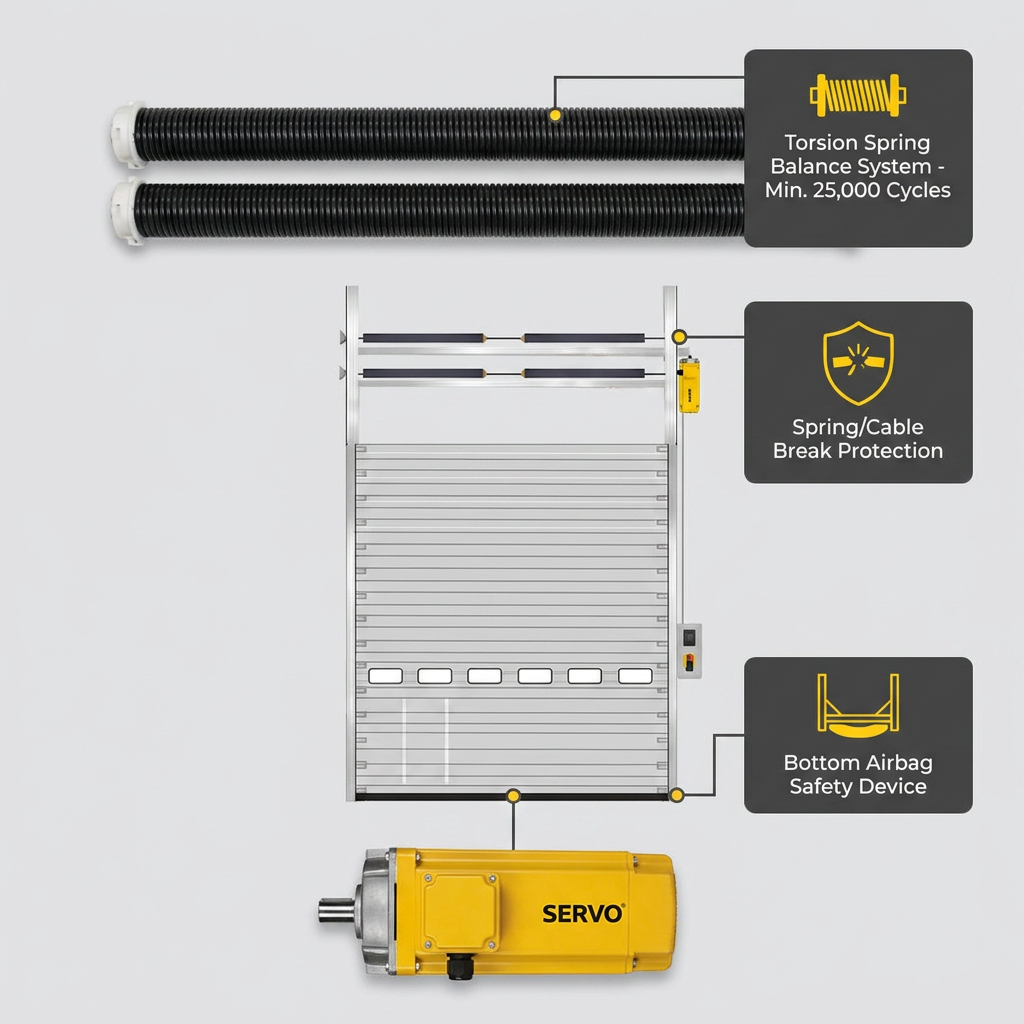 Custom Steel Industrial Sectional Door Overhead Garage Door for Courtyard Entrance